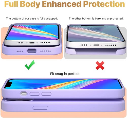 ShieldCase® ShieldCase Silicone case iPhone 12 Pro - 6.1 inch (lichtpaars)