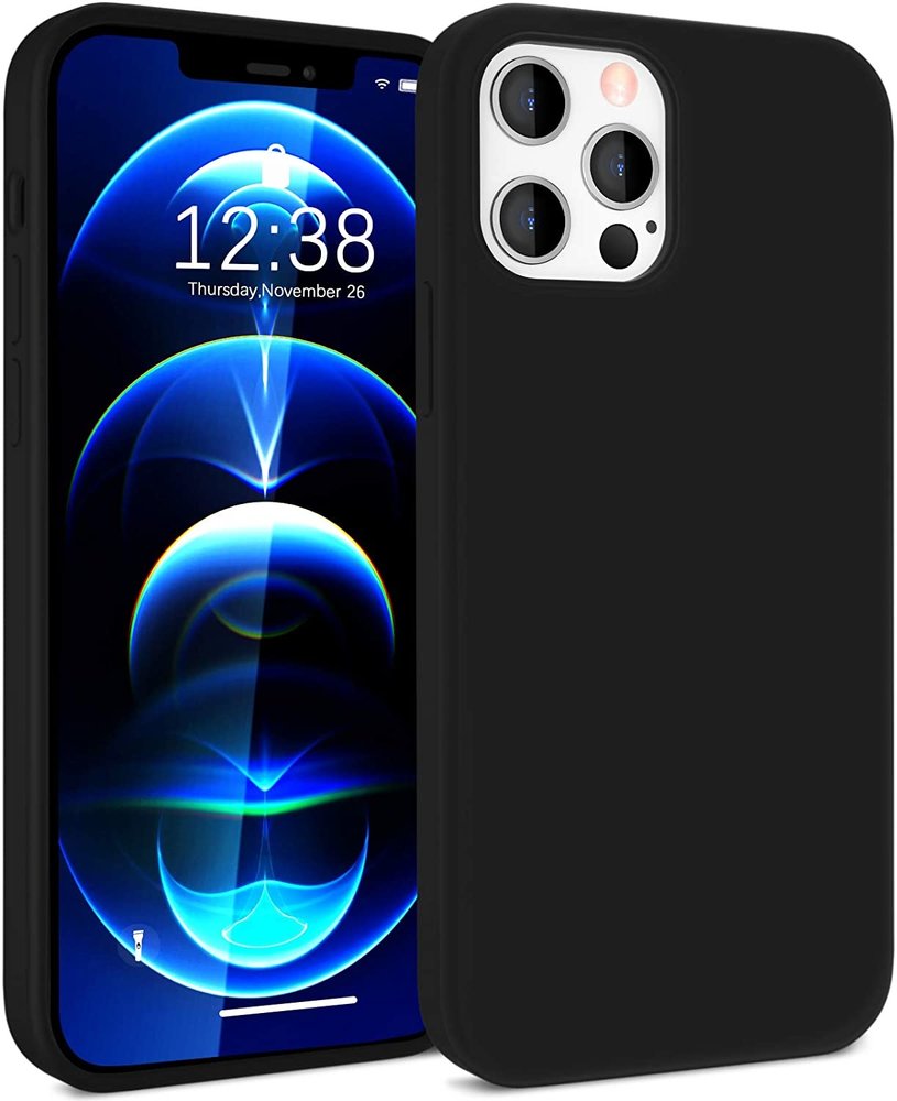 ShieldCase® ShieldCase iPhone 12 Pro silicone case - 6.1 inch (zwart)