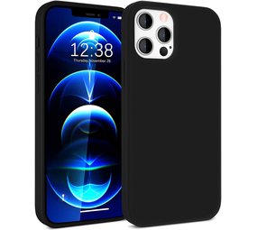 ShieldCase® iPhone 12 Pro silicone case  - 6.1 inch (zwart)