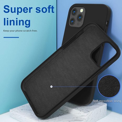ShieldCase® ShieldCase iPhone 12 Pro silicone case - 6.1 inch (zwart)