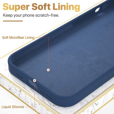 ShieldCase® ShieldCase Silicone case iPhone 12 Pro - 6.1 inch (blauw)