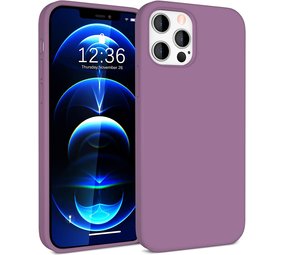 ShieldCase® Silicone case iPhone 12 Pro Max - 6.7 inch (donkerpaars)