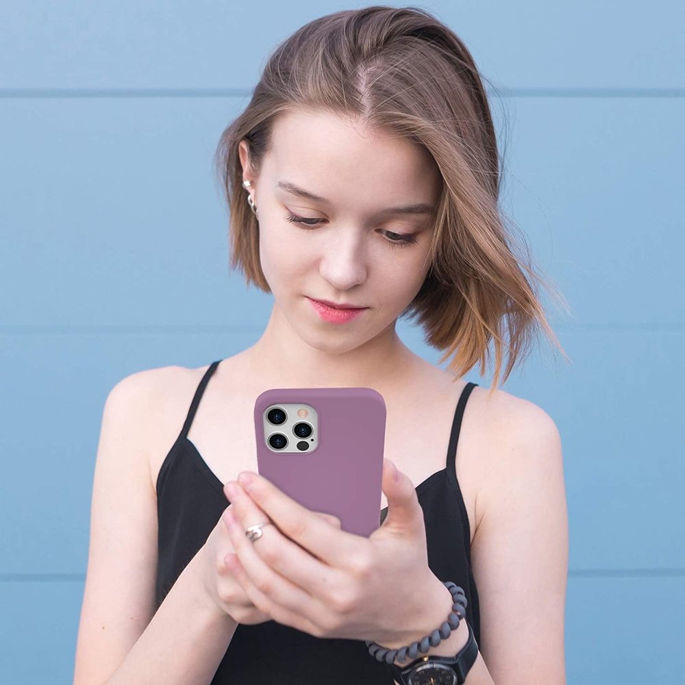 ShieldCase® ShieldCase Silicone case iPhone 12 Pro Max - 6.7 inch (donkerpaars)