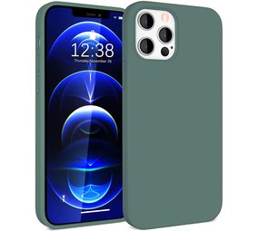 ShieldCase® Silicone case iPhone 12 Pro Max - 6.7 inch (donkergroen)