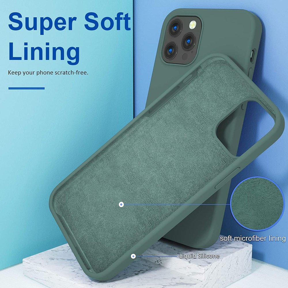 ShieldCase® ShieldCase Silicone case iPhone 12 Pro Max - 6.7 inch (donkergroen)