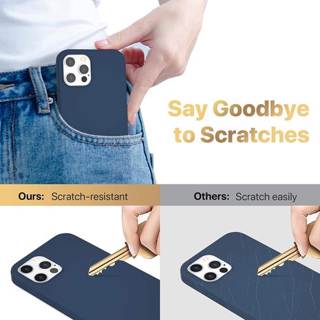 ShieldCase® ShieldCase Silicone case iPhone 12 Pro Max - 6.7 inch (blauw)