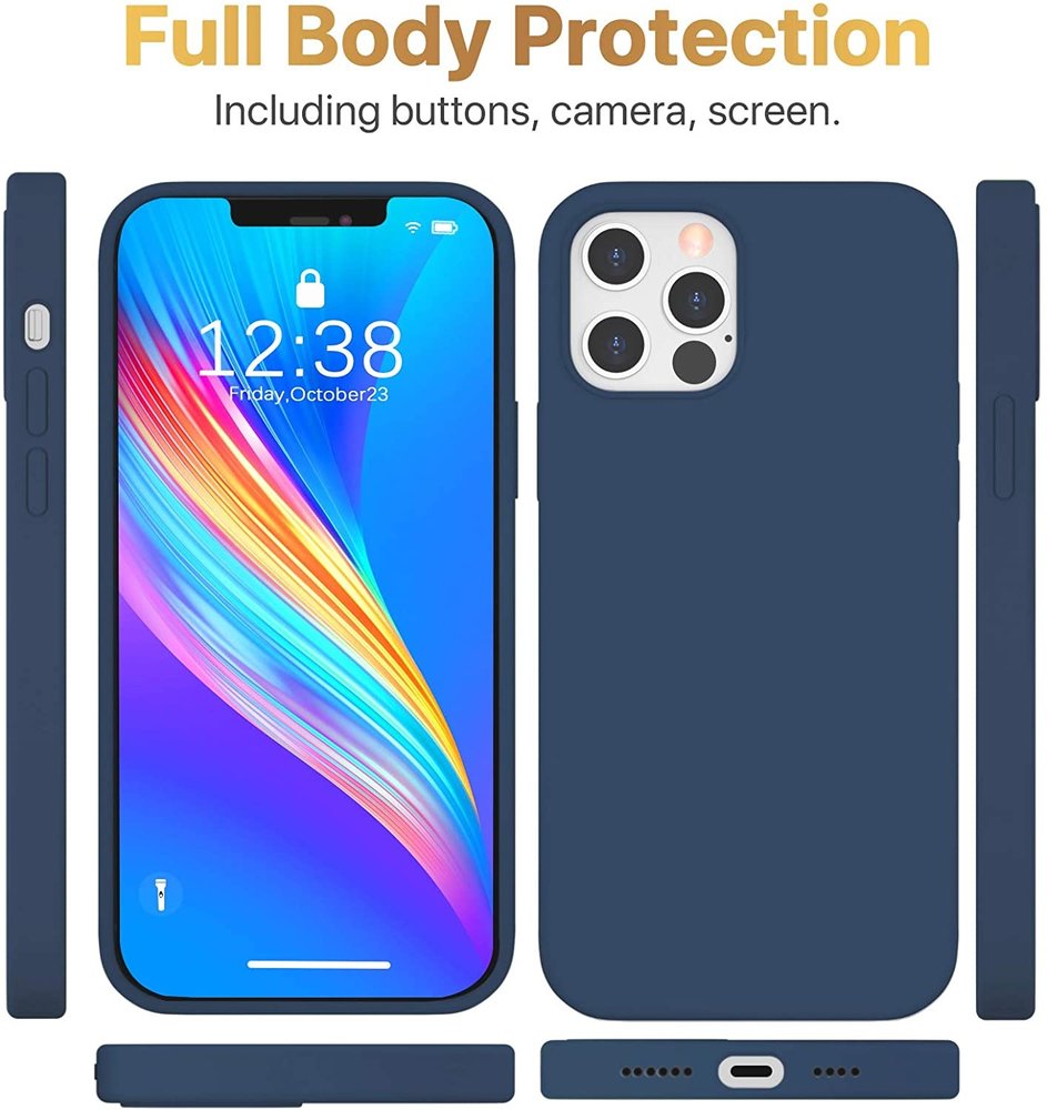 ShieldCase® ShieldCase Silicone case iPhone 12 Pro Max - 6.7 inch (blauw)