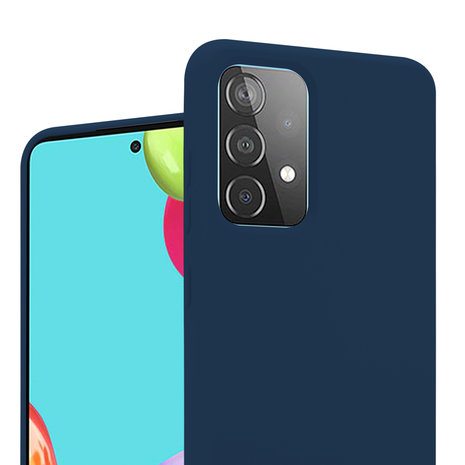 ShieldCase® Shieldcase Samsung Galaxy A52 siliconen hoesje (blauw)