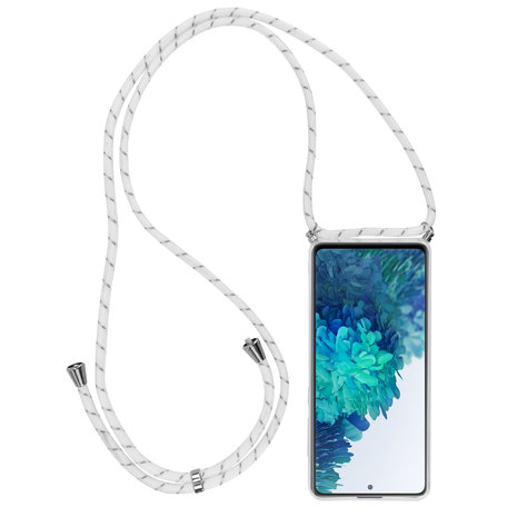 ShieldCase® ShieldCase White Marmble Dream Samsung S20 FE hoesje met koord (wit) ShieldCase® ShieldCase White Marmble Dream Samsung S20 FE hoesje met koord (wit)