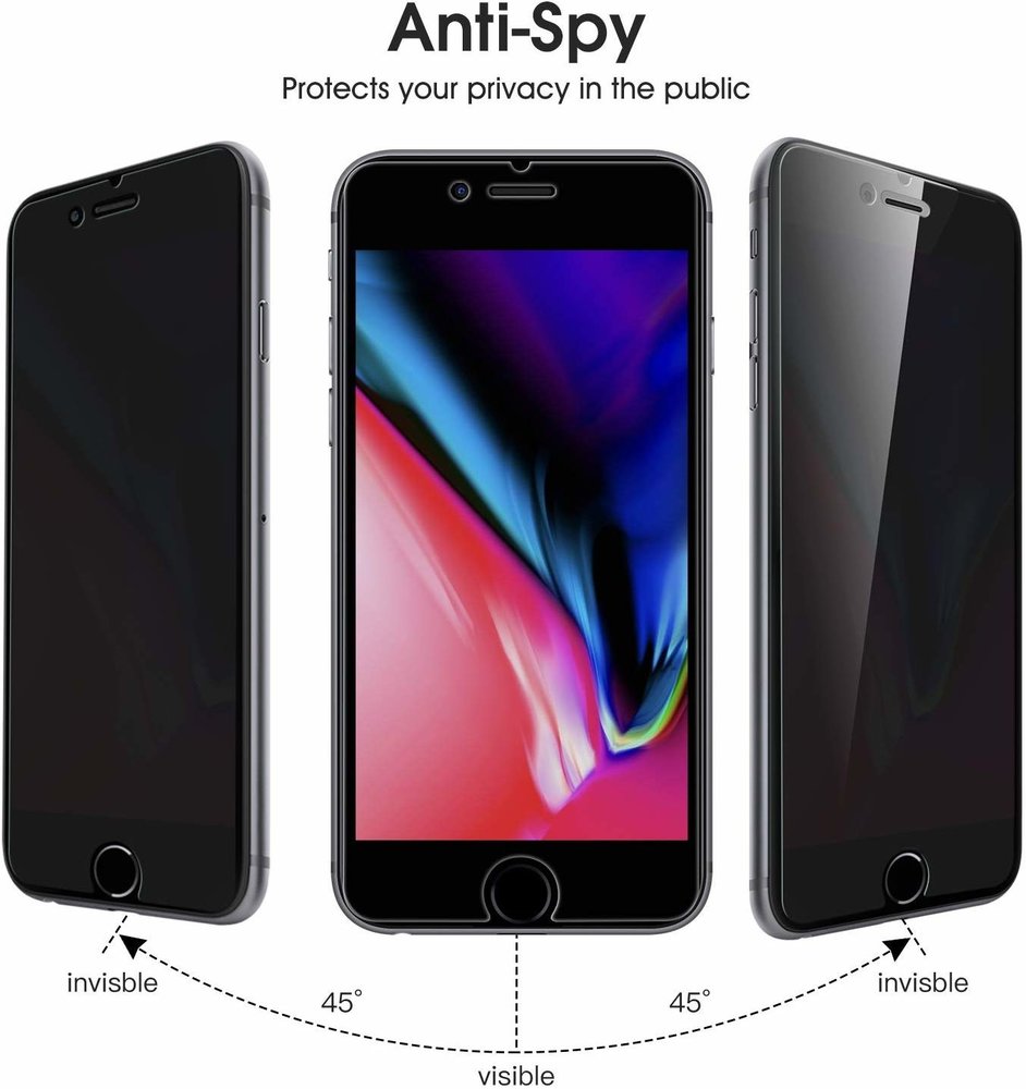 ShieldCase® ShieldCase Tempered Glass Privacy Screenprotector iPhone 7/8 Plus ShieldCase® ShieldCase Tempered Glass Privacy Screenprotector iPhone 7/8 Plus