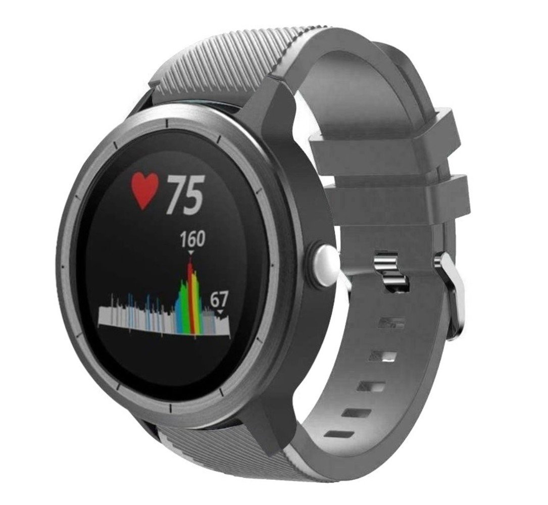 Garmin Vivoactive 3 silicone band (grijs)