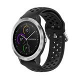 Garmin Vivoactive 3 siliconen bandje met gaatjes (zwart)