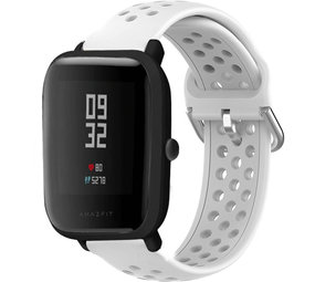 Xiaomi Amazfit Bip siliconen bandje met gaatjes (wit)