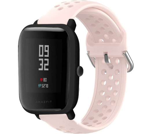 Xiaomi Amazfit Bip siliconen bandje met gaatjes (roze)