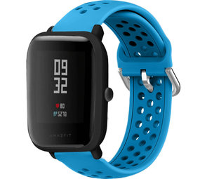 Xiaomi Amazfit Bip siliconen bandje met gaatjes (lichtblauw)