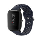 Xiaomi Amazfit Bip siliconen bandje met gaatjes (donkerblauw)