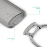 Coverzs Coverzs Silicone case met koord iPhone 11 Pro (grijs) Coverzs Coverzs Silicone case met koord iPhone 11 Pro (grijs)