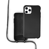 Coverzs Silicone case met koord iPhone 11 Pro Max (zwart)
