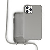 Coverzs Coverzs Silicone case met koord iPhone 11 Pro (grijs) Coverzs Coverzs Silicone case met koord iPhone 11 Pro (grijs)