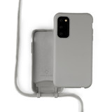 Coverzs Silicone case met koord Samsung Galaxy S20 (grijs)