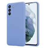 ShieldCase® Samsung Galaxy S21 FE hoesje siliconen (paars)