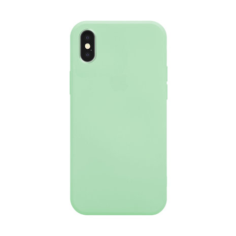 ShieldCase® ShieldCase Pantone siliconen hoesje iPhone Xs Max (lichtgroen)