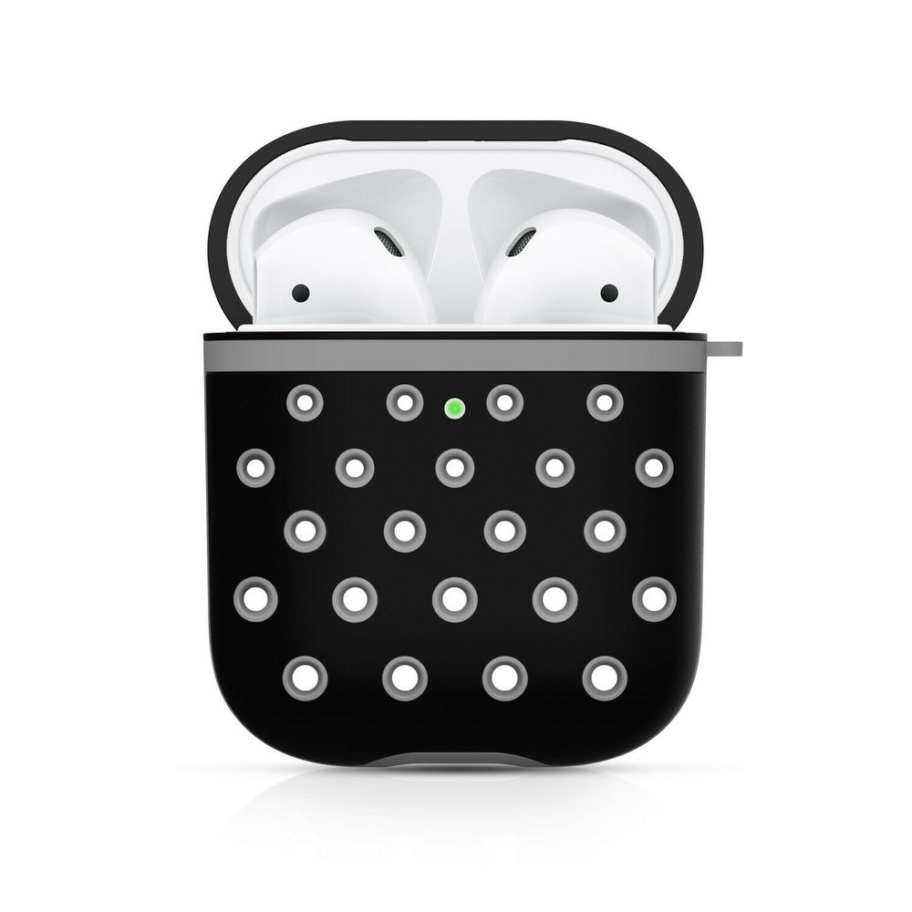 ShieldCase® Shieldcase Airpods silicone case (zwart/grijs)