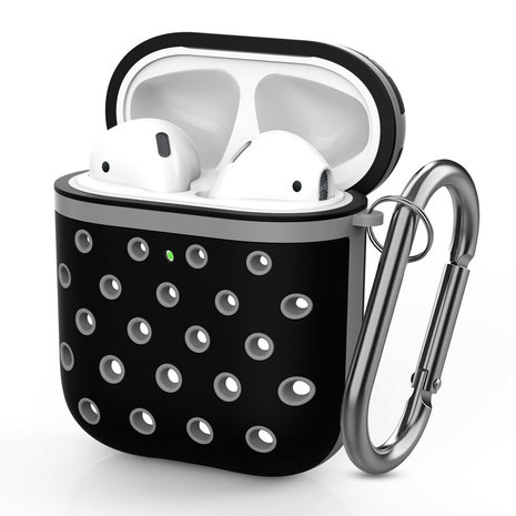 ShieldCase® Shieldcase Airpods silicone case (zwart/grijs)