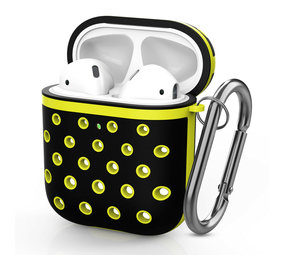 ShieldCase® Airpods silicone case (zwart/geel)