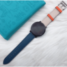 Samsung Gear S3 lederen bandje (wit/donkerblauw) Samsung Gear S3 lederen bandje (wit/donkerblauw)