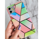 ShieldCase® ShieldCase Rainbow Pattern Marmer iPhone 12 - 6.1 inch hoesje