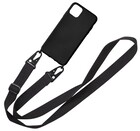 ShieldCase® ShieldCase iPhone 12 siliconen hoesje met koord (zwart)