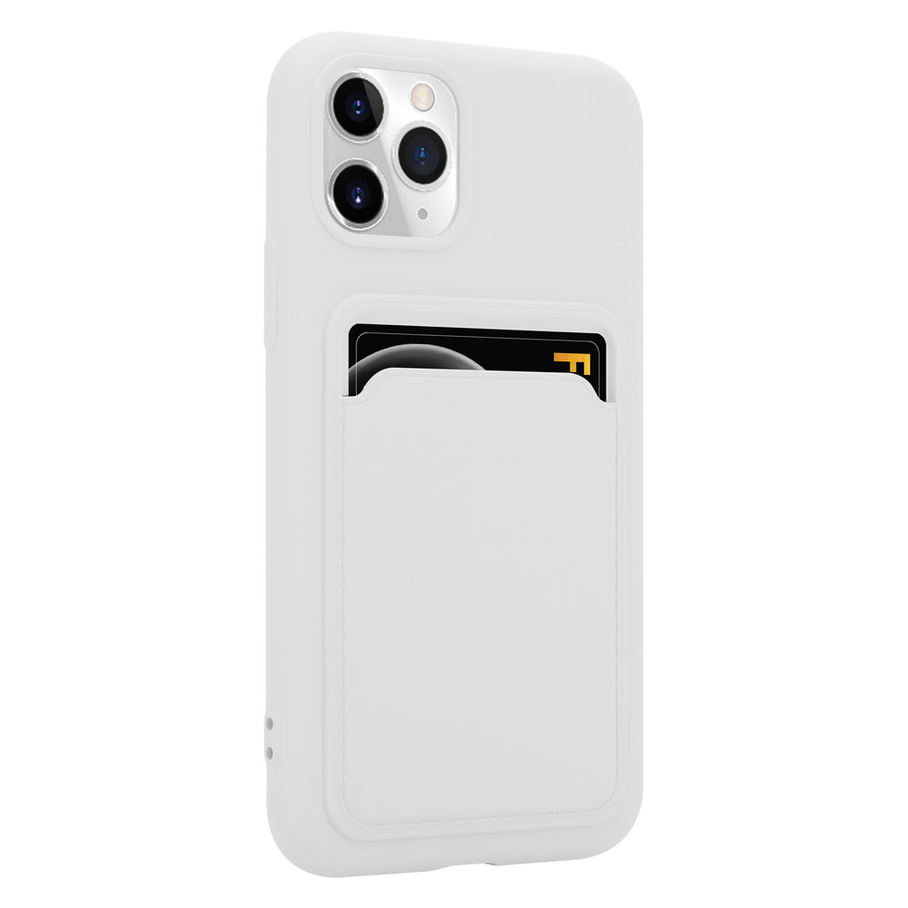 ShieldCase® ShieldCase iPhone 11 Pro siliconen hoesje met pasjeshouder (wit)
