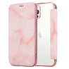 ShieldCase® ShieldCase Marble Rose Gold iPhone 12 Pro Wallet flip case ShieldCase® ShieldCase Marble Rose Gold iPhone 12 Pro Wallet flip case