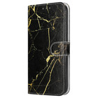 ShieldCase® Shieldcase Amazing Black Marmer iPhone 12 Bookcase