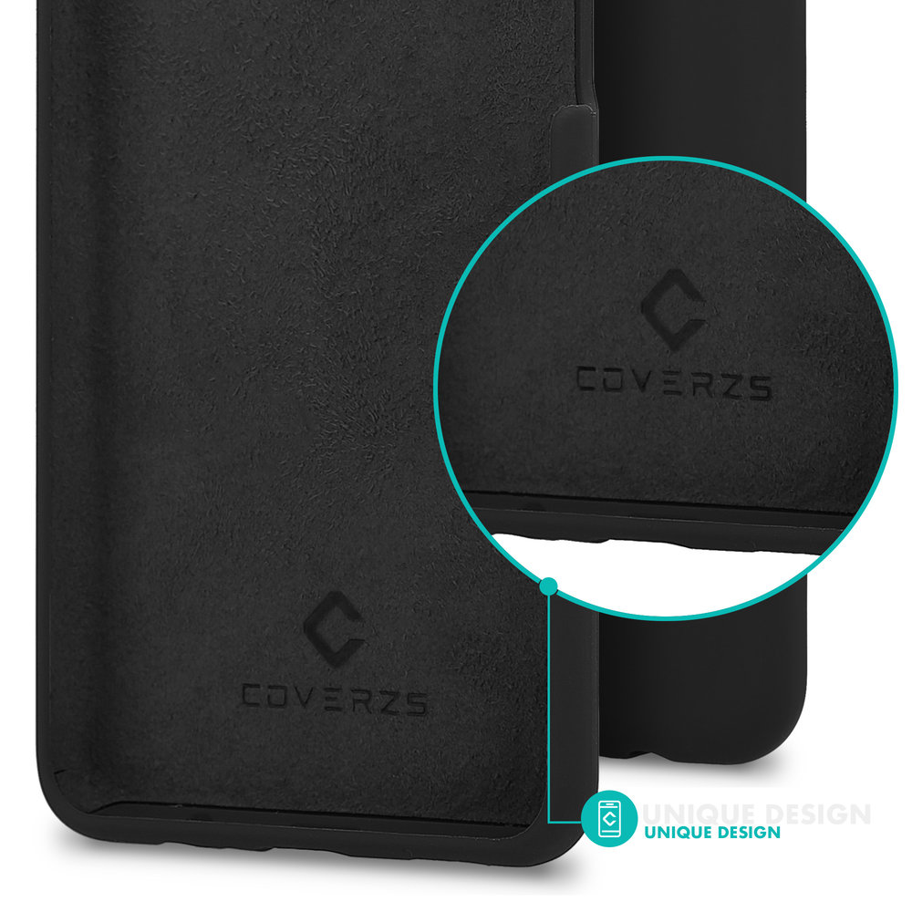 Coverzs Coverzs Luxe Liquid Silicone case iPhone X / Xs (zwart)