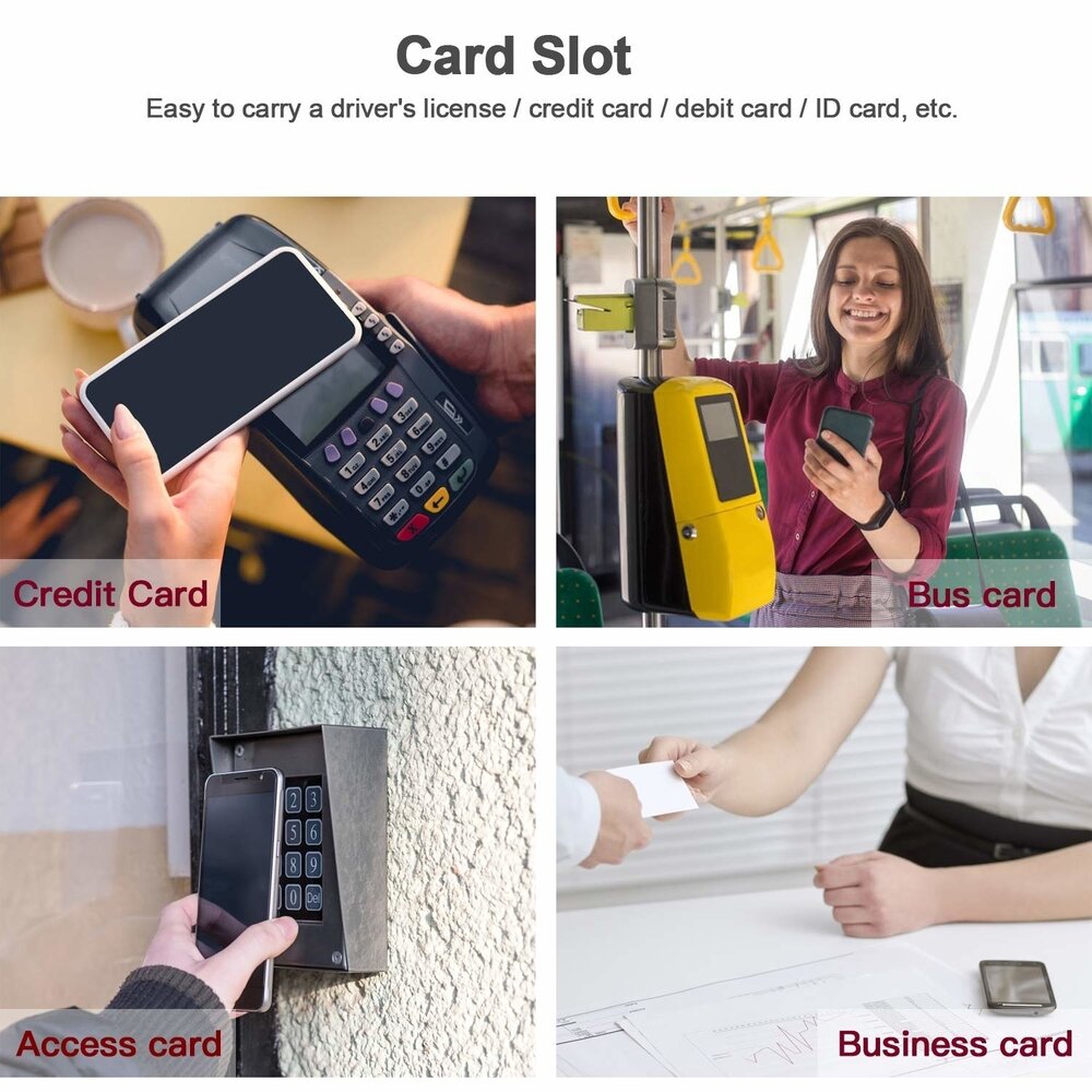 ShieldCase® ShieldCase Shock case met pasjeshouder iPhone 12 Mini - 5.4 inch (transparant) + glazen Screen Protector