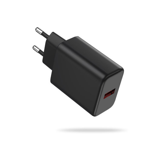 ShieldCase® Quick Charge usb-adapter (Black) geschikt voor Apple en Samsung apparaten - 18 W ShieldCase® Quick Charge usb-adapter (Black) geschikt voor Apple en Samsung apparaten - 18 W