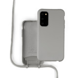 Coverzs Silicone case met koord Samsung Galaxy S20 FE (grijs)
