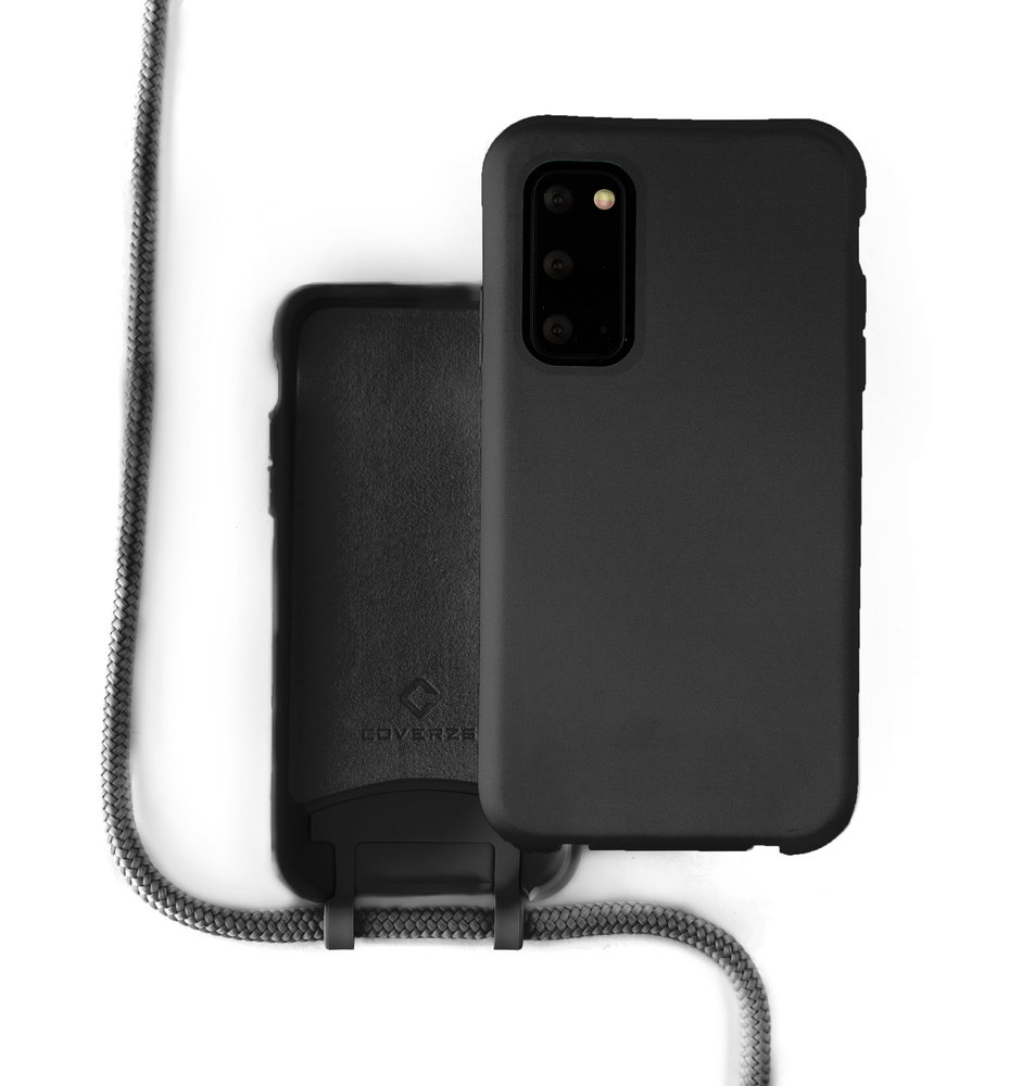 Coverzs Coverzs Silicone case met koord Samsung Galaxy S20 FE (zwart)
