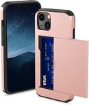 ShieldCase® ShieldCase Kaarthouder case met slide iPhone 13 Mini (roze)