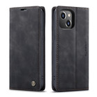 CaseMe  CaseMe Luxe bookcase iPhone 13 (zwart)