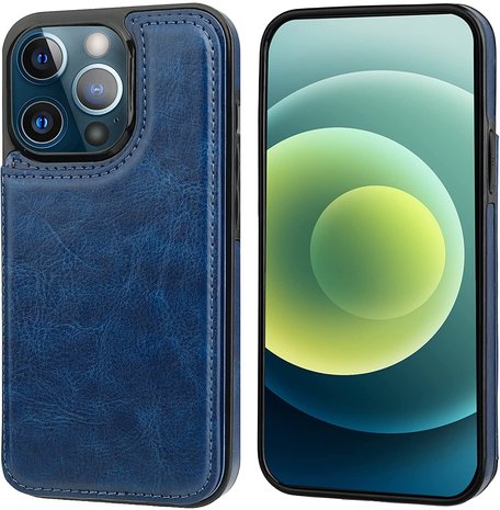ShieldCase® ShieldCase iPhone 13 Pro wallet case (blauw) ShieldCase® ShieldCase iPhone 13 Pro wallet case (blauw)