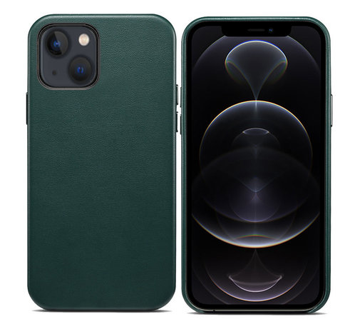 ShieldCase® ShieldCase iPhone 13 leren hoesje (groen) ShieldCase® ShieldCase iPhone 13 leren hoesje (groen)