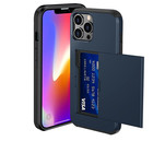 ShieldCase® ShieldCase Kaarthouder case met slide iPhone 13 Pro Max (blauw)