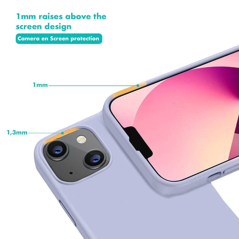 ShieldCase® ShieldCase iPhone 13 Mini silicone case (paars)