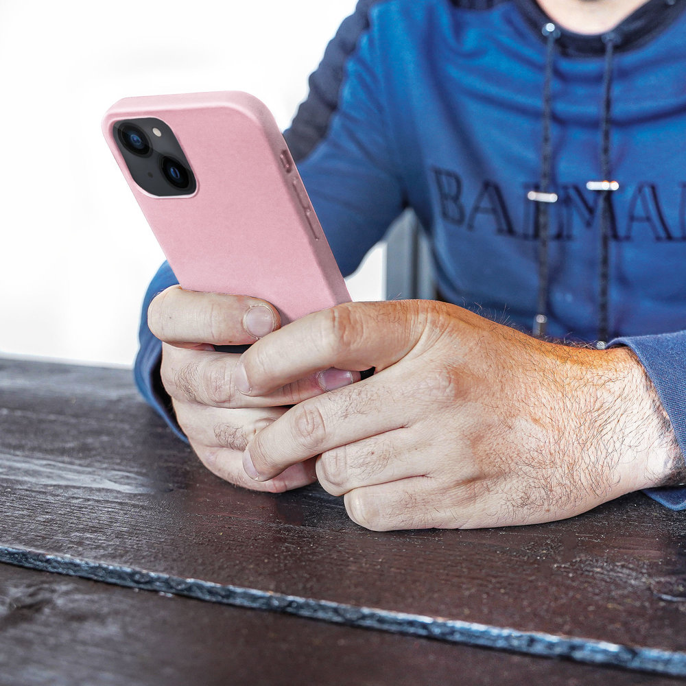 ShieldCase® ShieldCase iPhone 13 Mini silicone case (roze)