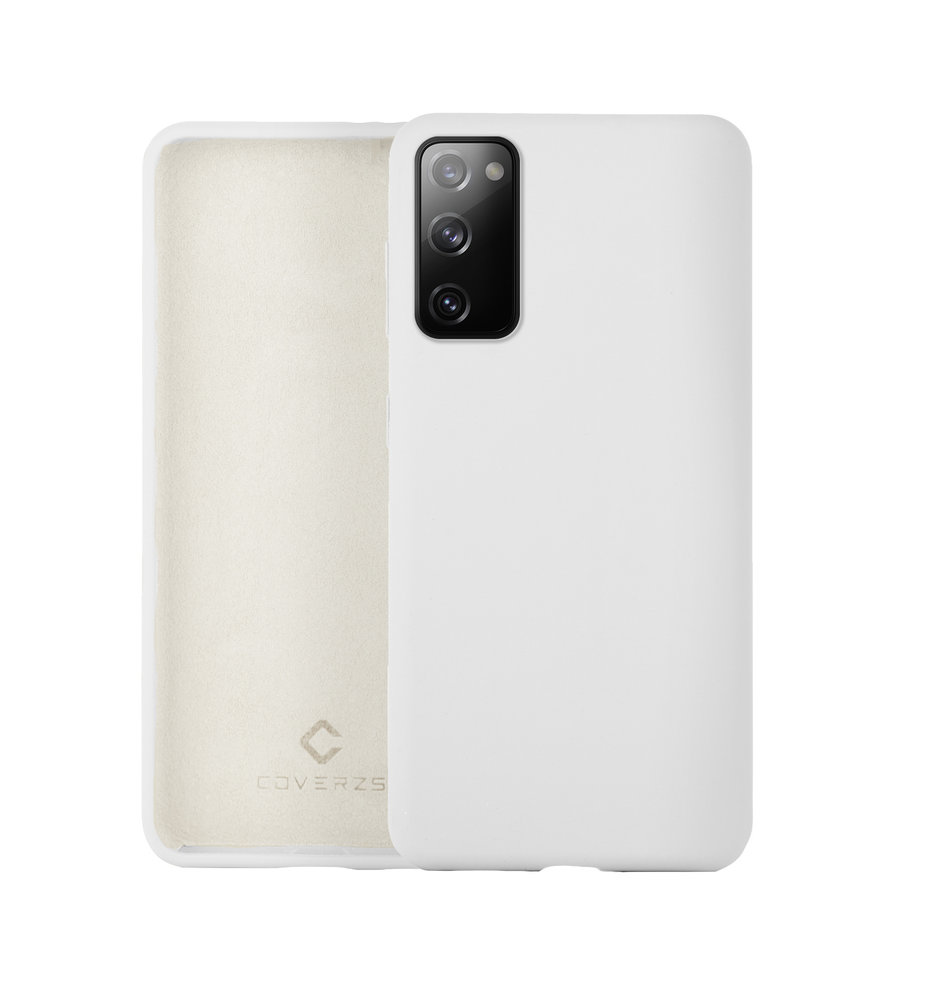 Coverzs Coverzs Luxe Liquid Silicone case Samsung Galaxy S20 (wit)