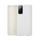 Coverzs Luxe Liquid Silicone case Samsung Galaxy S20 (wit)