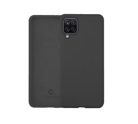 Coverzs Luxe Liquid Silicone case Samsung Galaxy A12 (donkergrijs)
